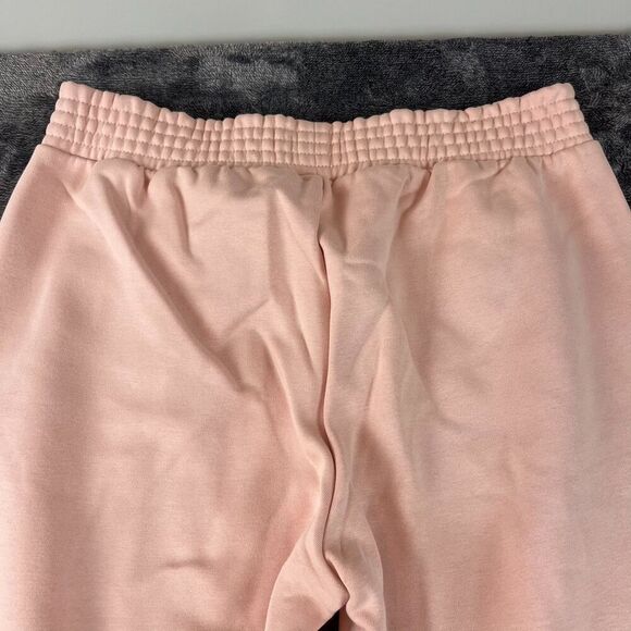 Pact Courtside Fleece Split Ankle Wide Leg Sweatpants Blush Posey Women's L NWT - Picture 10 of 11